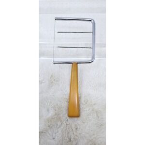 Vintage Cheese Slicer Wire Cutter Bakelite Yellow Handle Schneider Kitchen Tool